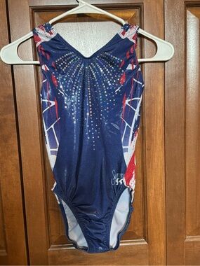 GK Elite Patriotic Simone Biles Leotard AS